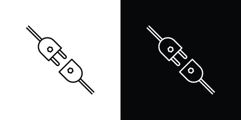 Plug connection icon vector, Symbol, logo illustrations