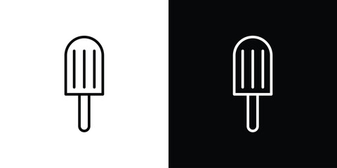 Popsicle icon vector, Symbol, logo illustrations