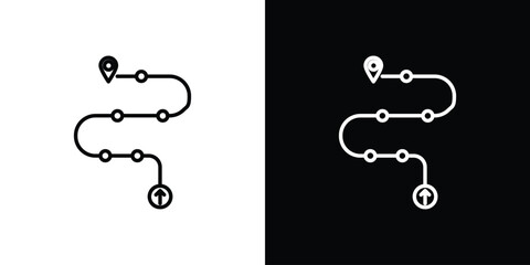 Roadmap icon vector, Symbol, logo illustrations