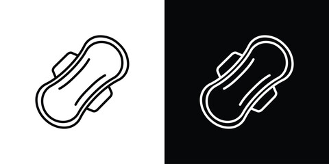 Sanitary pad icon vector, Symbol, logo illustrations