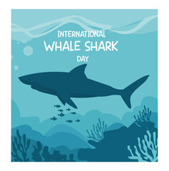 International Whale Shark Day Illustration Set-05