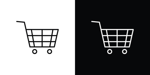 Shopping icon vector, Symbol, logo illustrations