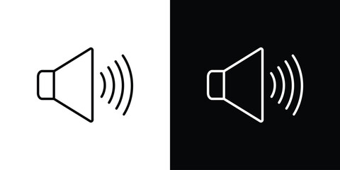Speaker icon vector, Symbol, logo illustrations