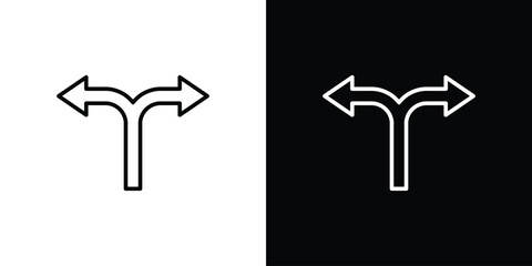 Split icon vector, Symbol, logo illustrations