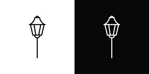 Street light icon vector, Symbol, logo illustrations