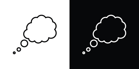 Thought bubble icon vector, Symbol, logo illustrations