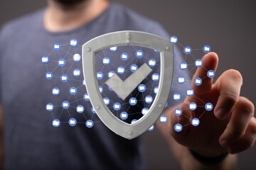 Safeguarding your files with robust network security.  Ensure data protection and privacy.