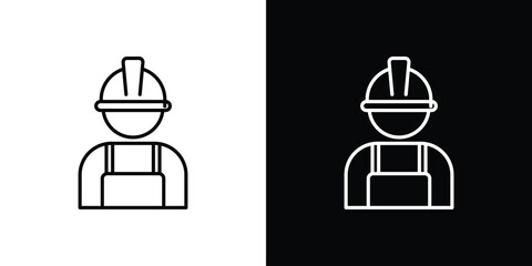 User helmet safety icon vector, Symbol, logo illustrations