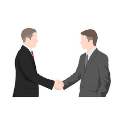 Flat Design Business People Teamwork Illustration – Modern Office Collaboration Concept