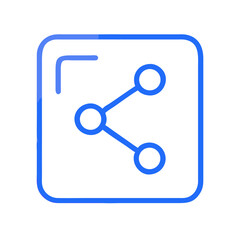 Share outline icon
