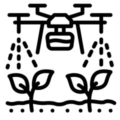 Drone Irrigation Icon