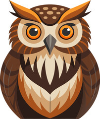 owl on a white background