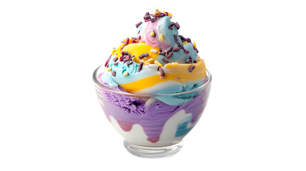 ice cream isolated on white background