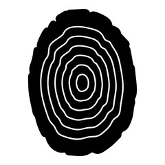 Wood Slice icon vector. Wood Rings illustration sign. Tree symbol. Sawmill logo.