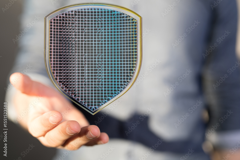 Aufkleber Secure your data with robust cybersecurity.  Protect your information with advanced technology.
