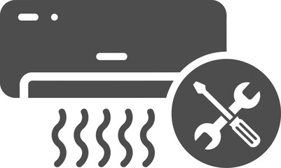AC Repair Service Icon - Air Conditioner Maintenance & Installation
