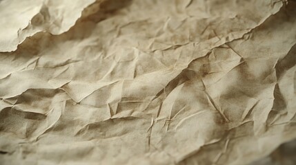 Hyper realistic 3d render Textured Beige Fabric: Wrinkled Background for Design Projects AI Generative