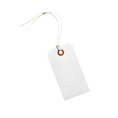 Blank Price Tag PNG Empty Label Isolated on White Background