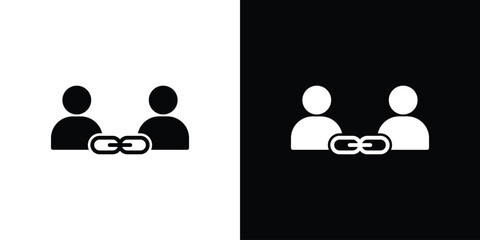 Affiliate link icon. Design for website and mobile apps.