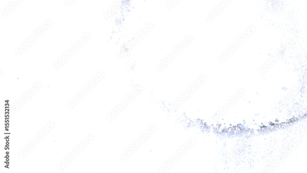 Poster High-resolution image of swirling white particles on a white background. Perfect for design projects.