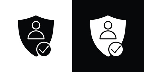 Authentication icon. Design for website and mobile apps.