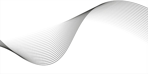 Abstract blue wave vector banner template