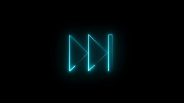 play Batton icon concept animated . 4k motion video.
