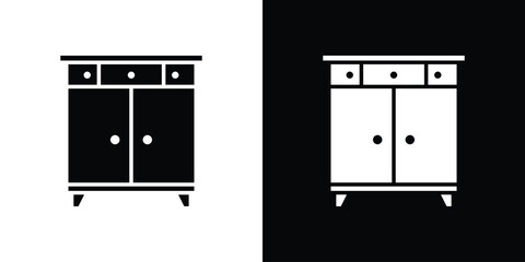 Cabinet icon. Design for website and mobile apps.