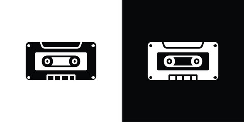 Cassette tape icon vector, Symbol, logo illustrations