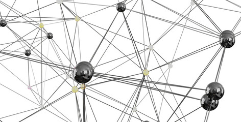 Obraz premium Abstract image of a complex network. Ideal for technology, connection, and global concepts.