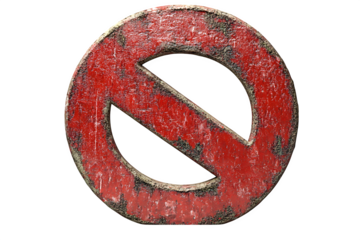 Circle with line symbol isolated on white background, minimalist no entry sign