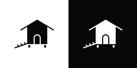 Chicken coop icon. Design for website and mobile apps. © Ranveer