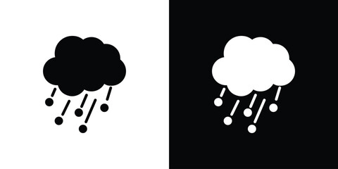 Cloud hail icon vector, Symbol, logo illustrations