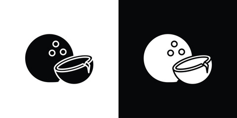 Coconut icon vector, Symbol, logo illustrations