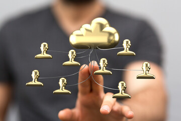 Secure cloud-based data sharing and collaboration.  Ideal for teamwork and data management.