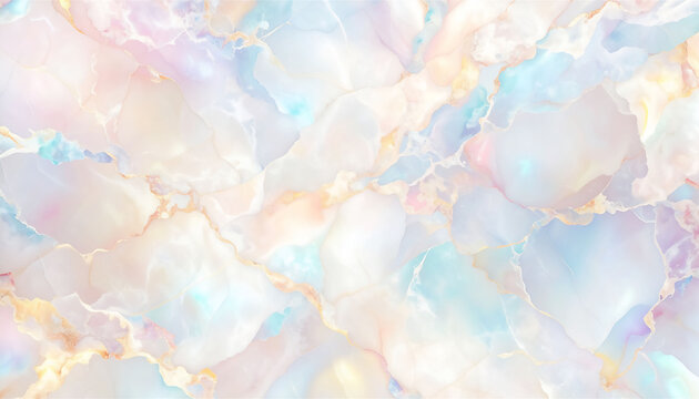 Pearlescent Marble Abstract Background &ndash; Elegant Minimal Design Generated image