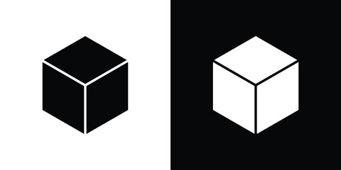 Cube icon. Design for website and mobile apps.