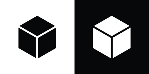 Cube icon vector, Symbol, logo illustrations