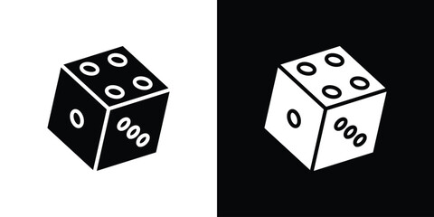Dice icon. Design for website and mobile apps.