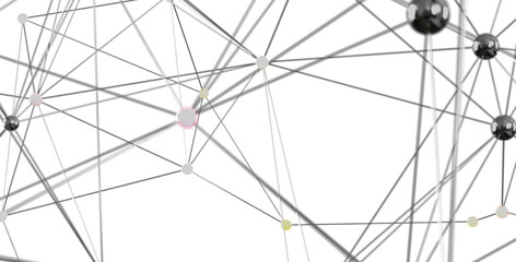 Stock photo of an abstract network.  Ideal for tech, connection, and communication concepts.