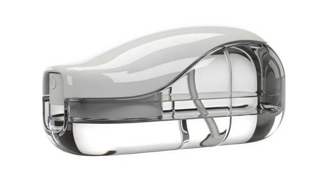 Modern electronic device, 3d rendered isolated on white background