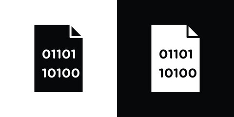 File Binary icon vector, Symbol, logo illustrations