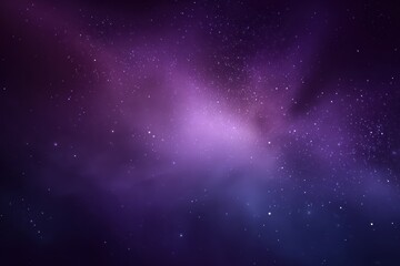 Obraz premium A cosmic expanse featuring a nebula with vibrant purple and blue hues and stars