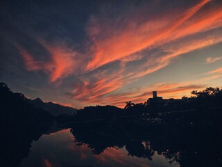 Colorful sky after a magnificent sunset