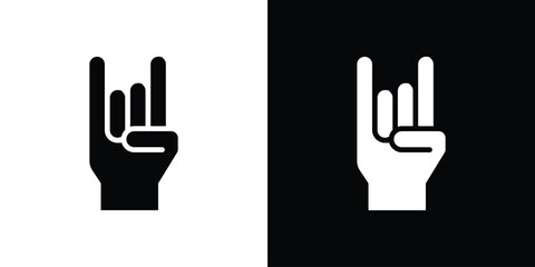 Hand Horns icon vector, Symbol, logo illustrations