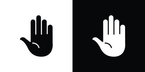 Hand icon. Design for website and mobile apps.