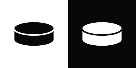 Hockey puck icon vector, Symbol, logo illustrations