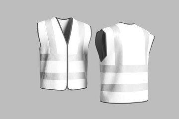Safety Vest Mockup for showcasing your design to clients
