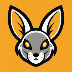 rabbit bunny cartoon logo esport