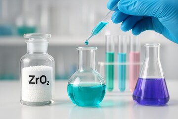 Zirconium Catalyst Used in Controlled Chemical Reaction Experiment